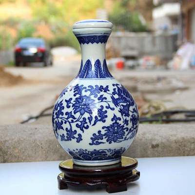 【景德鎮(zhèn)陶瓷兩斤裝泡酒瓶收藏 2斤裝青花龍釉中彩白酒壇子密封酒具】?jī)r(jià)格,廠家,圖片,陶瓷包裝容器,景德鎮(zhèn)金泰陶瓷-